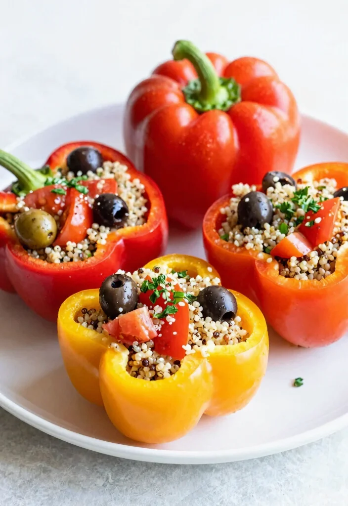 18 Aroma Rice Cooker Recipes: Easy One Pot Meals - 7. Mediterranean Stuffed Peppers 1