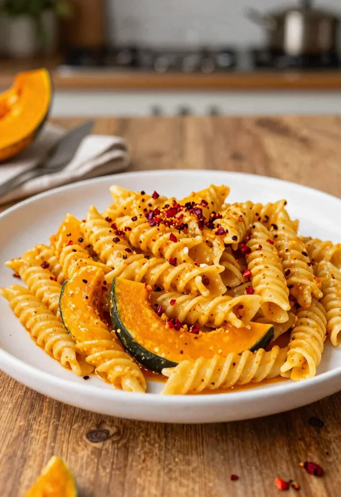 18 Butternut Squash Pasta Recipes Creamy Cozy Bowls - 11. Spicy Butternut Squash Pasta 1