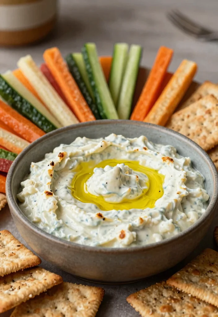 18 Chips and Dip Recipes Perfect for Any Gathering - 11. Roasted Garlic and Cauliflower Dip 1