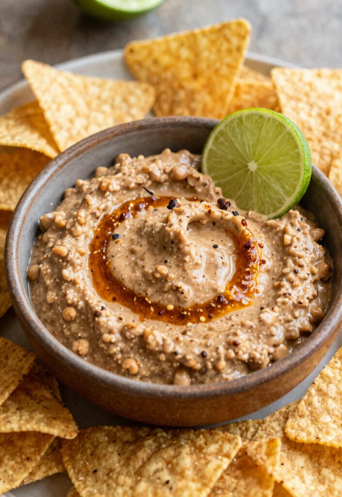 18 Chips and Dip Recipes Perfect for Any Gathering - 17. Chipotle Bean Dip 1