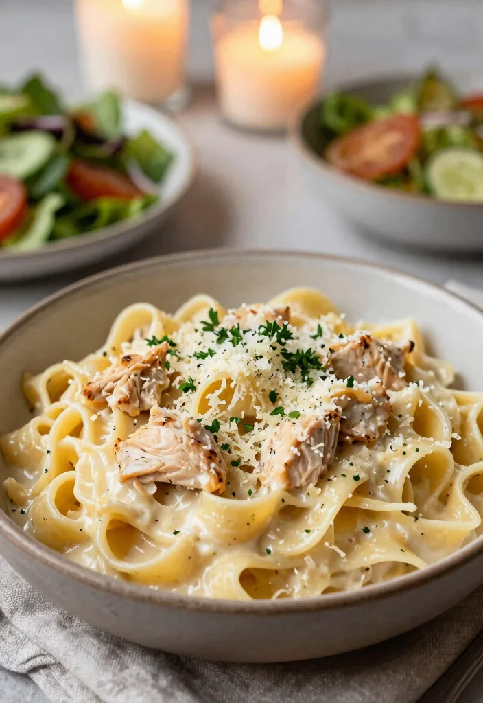 18 Crockpot Chicken Breast Recipes for Easy Juicy Results - 14. Chicken Alfredo Pasta 1