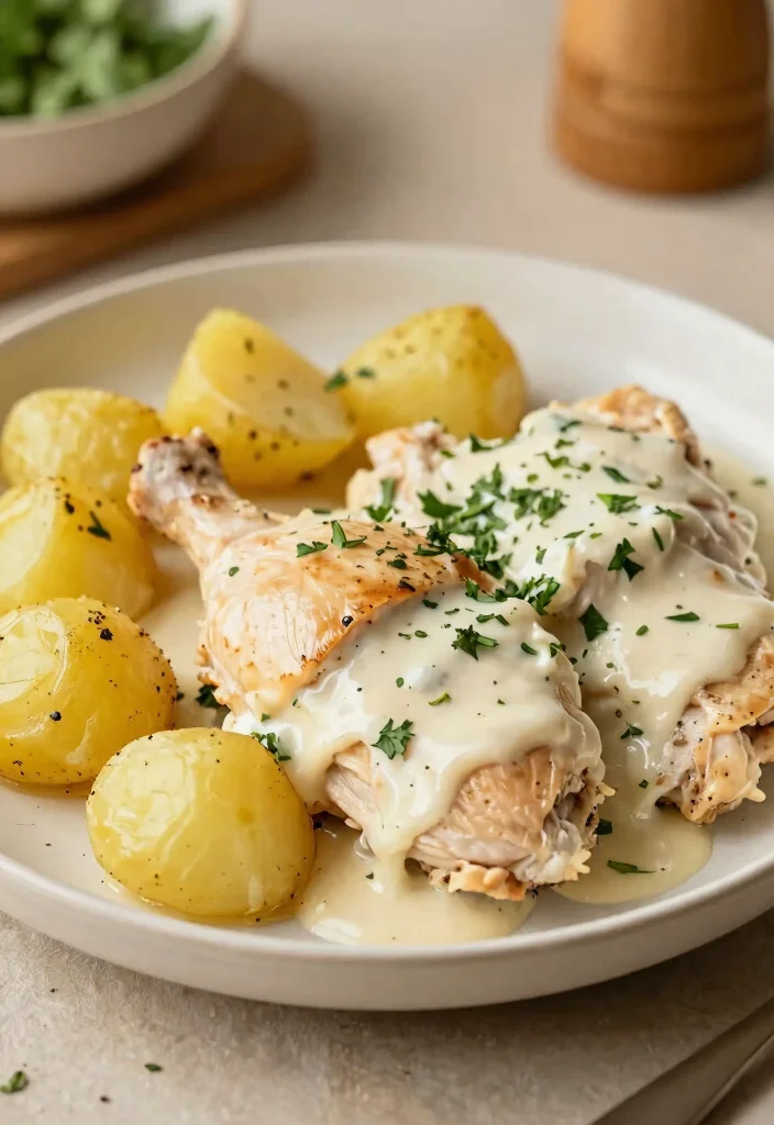18 Crockpot Chicken Breast Recipes for Easy Juicy Results - 18. Ranch Chicken with Potatoes 1