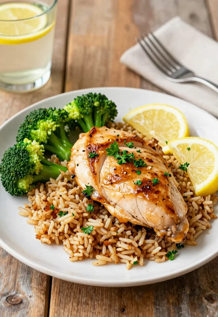18 Crockpot Chicken Recipes Healthy Set and Forget - 1. Lemon Garlic Chicken 1