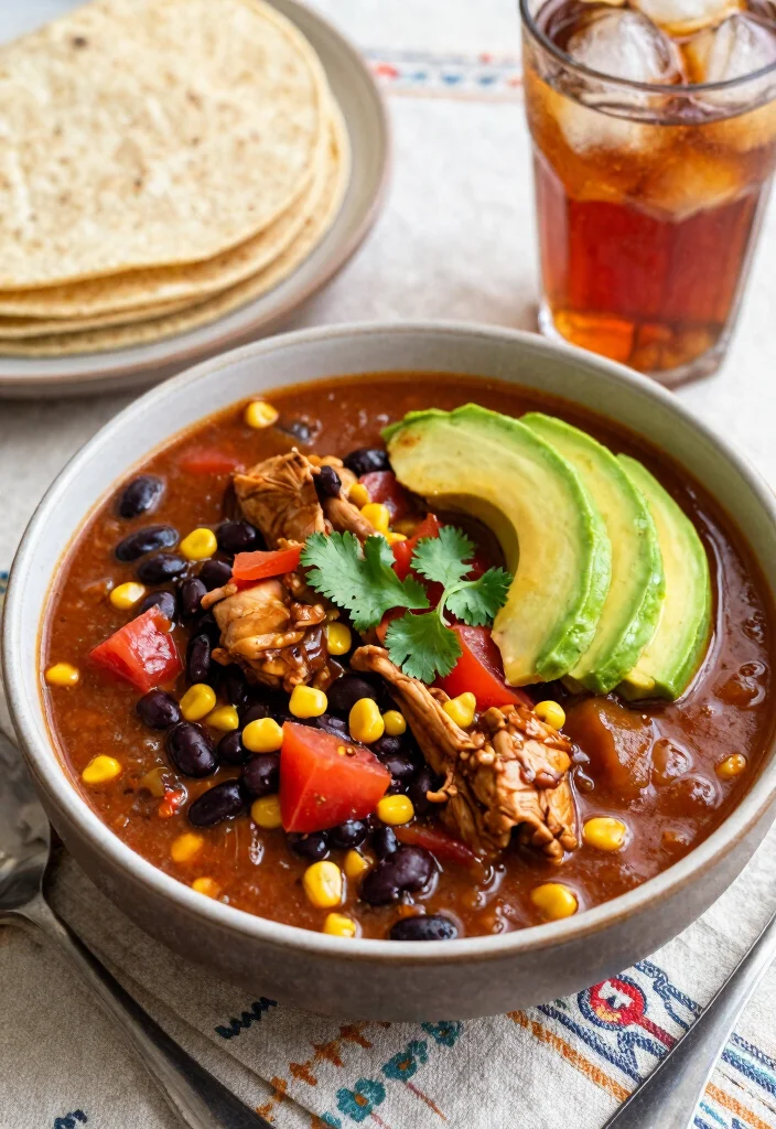 18 Crockpot Chicken Recipes Healthy Set and Forget - 5. Southwestern Chicken Stew 1