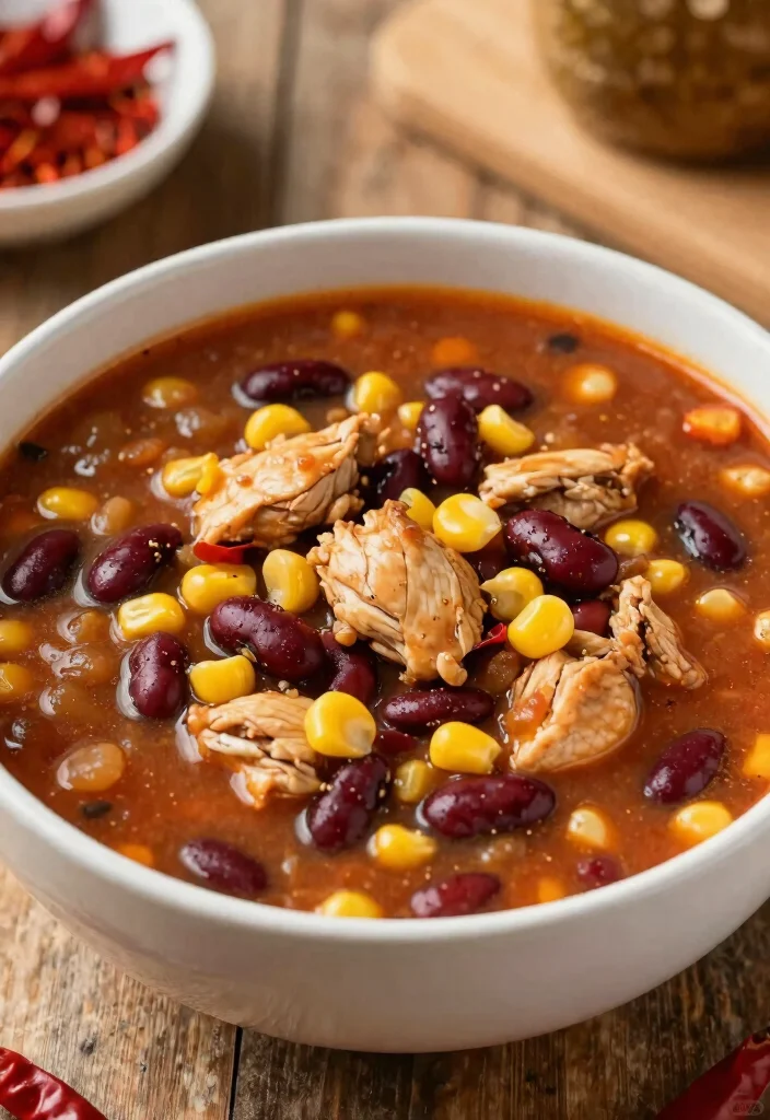 18 Crockpot Chicken Soup Recipes: Warm Nourishing Meals - 15. Chili Chicken Soup 1