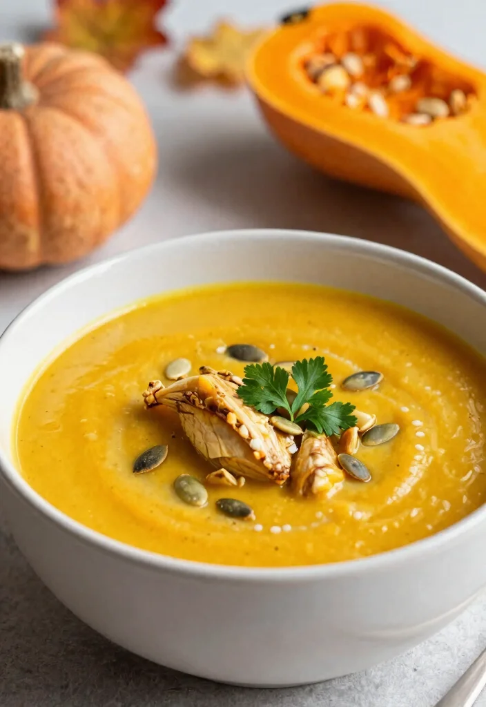 18 Crockpot Chicken Soup Recipes: Warm Nourishing Meals - 18. Butternut Squash Chicken Soup 1