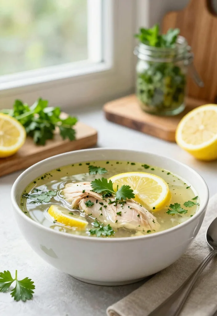 18 Crockpot Chicken Soup Recipes: Warm Nourishing Meals - 3. Lemon Herb Chicken Soup 1