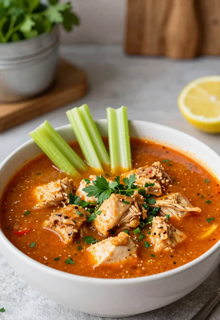 18 Crockpot Chicken Soup Recipes: Warm Nourishing Meals - 9. Buffalo Chicken Soup 1