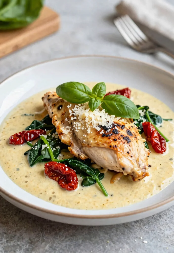 18 Crockpot Dump and Go Recipes No Prep Dinners - 2. Creamy Tuscan Chicken 1