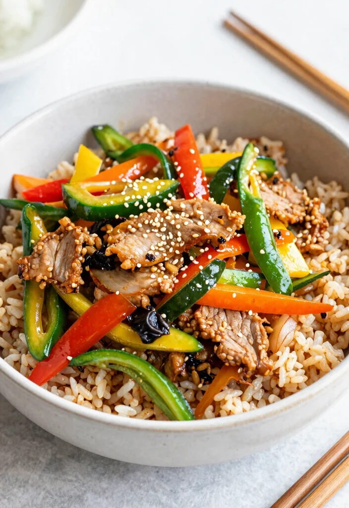 18 Crockpot Pulled Pork Recipes Perfect for Feeding a Crowd - 13. Pulled Pork and Veggie Stir-Fry 1