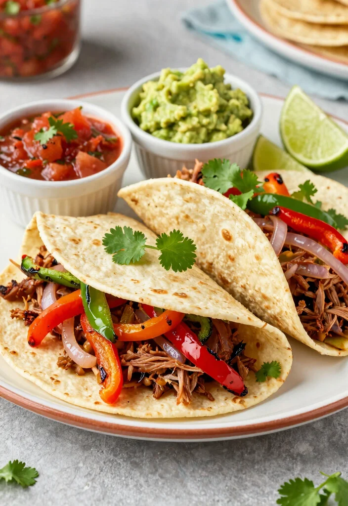 18 Crockpot Pulled Pork Recipes Perfect for Feeding a Crowd - 14. Pulled Pork Fajitas 1