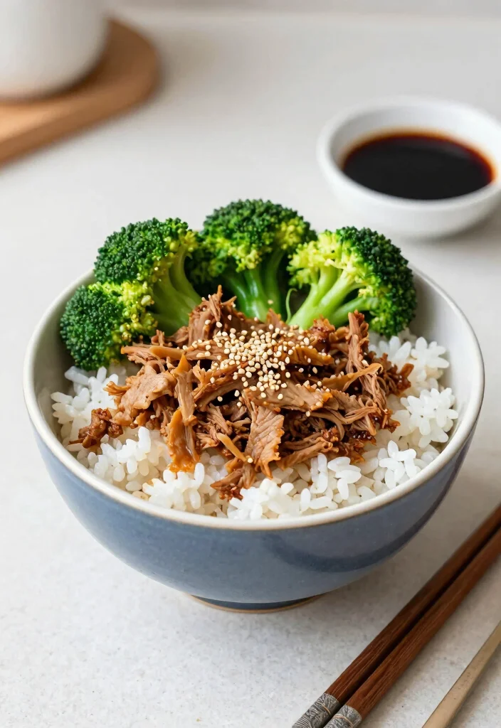 18 Crockpot Pulled Pork Recipes Perfect for Feeding a Crowd - 3. Asian-Inspired Pulled Pork Bowls 1