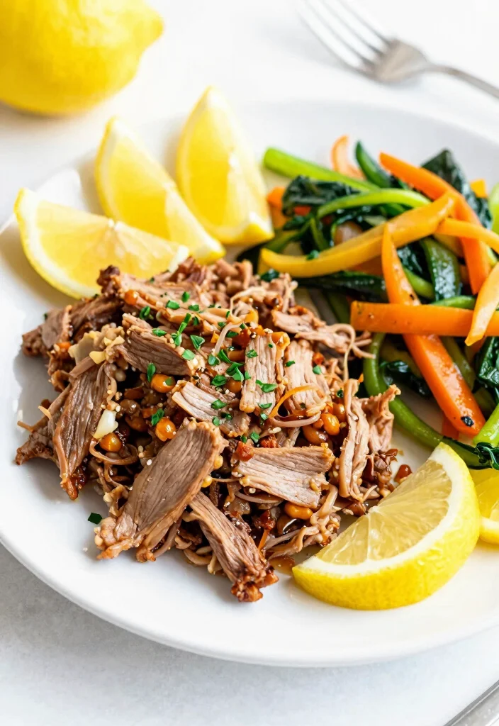 18 Crockpot Pulled Pork Recipes Perfect for Feeding a Crowd - 5. Lemon Garlic Pulled Pork 1