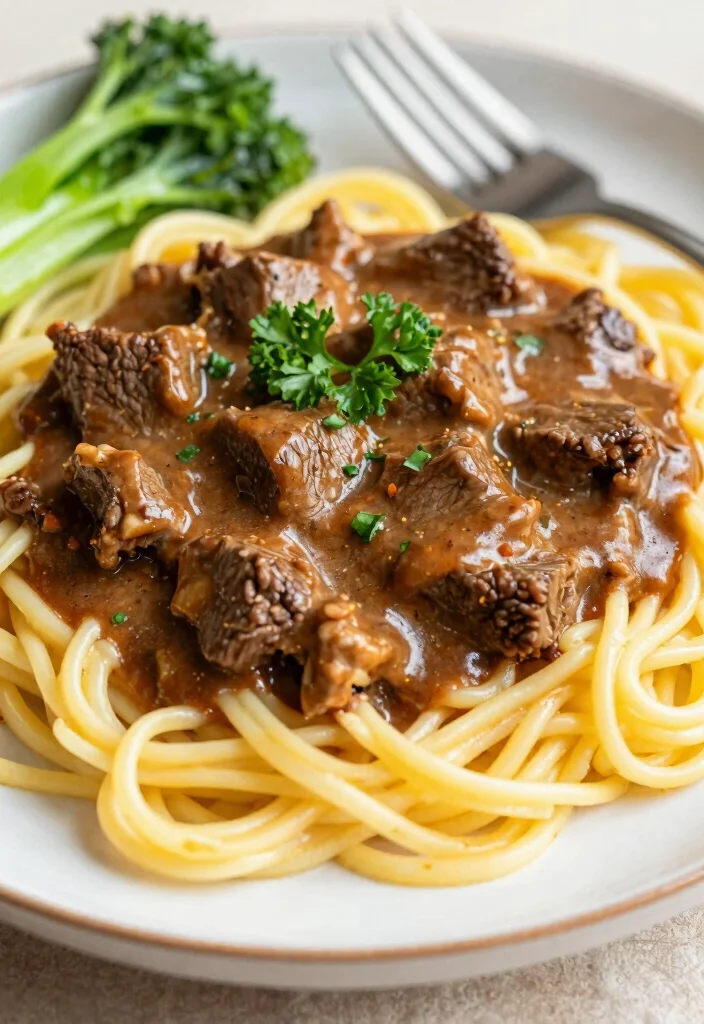 18 Crockpot Recipes Slow Cooker Everyday Essentials - 17. Beef Stroganoff 1