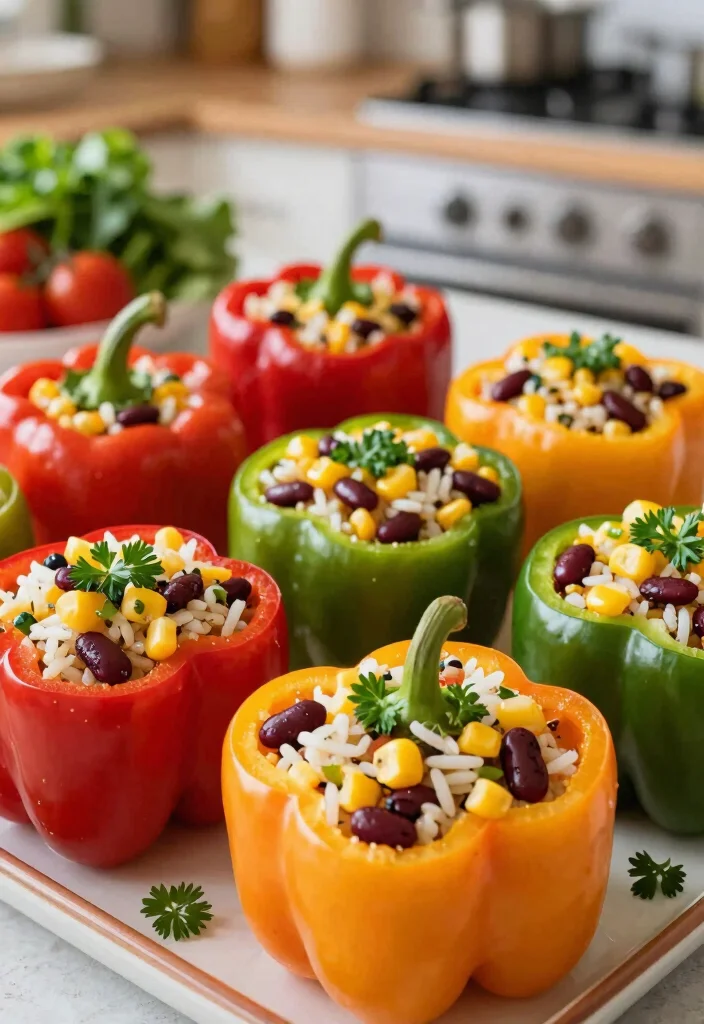 18 Crockpot Recipes Slow Cooker Everyday Essentials - 9. Stuffed Bell Peppers 1