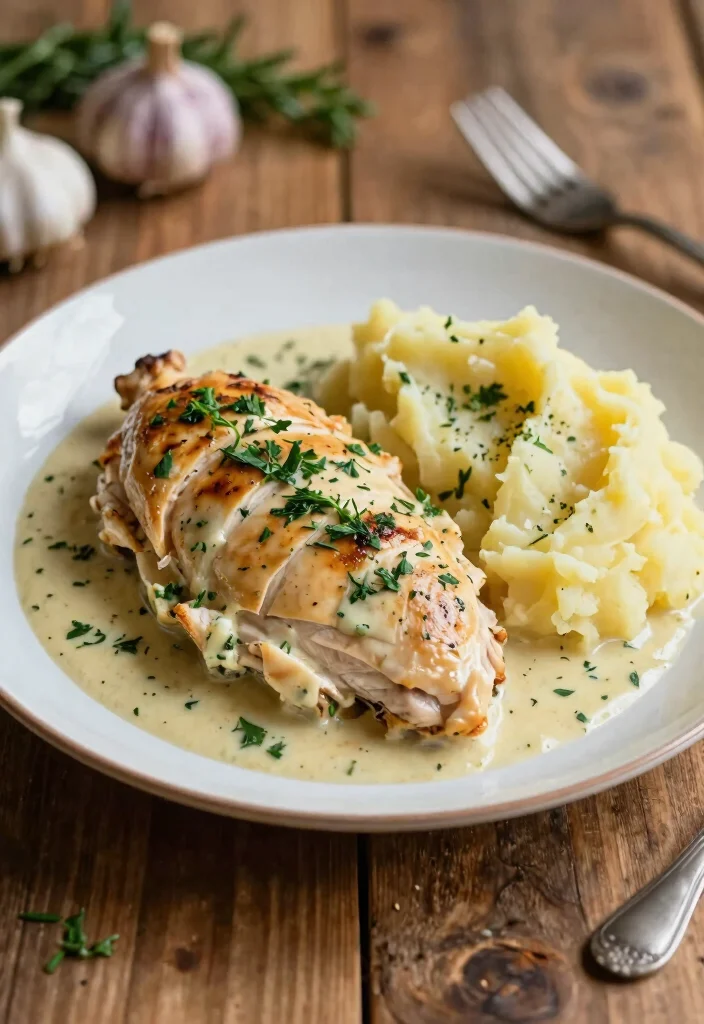 18 Crockpot Recipes for Two Cozy Small Batch Meals - 1. Creamy Garlic Herb Chicken 1