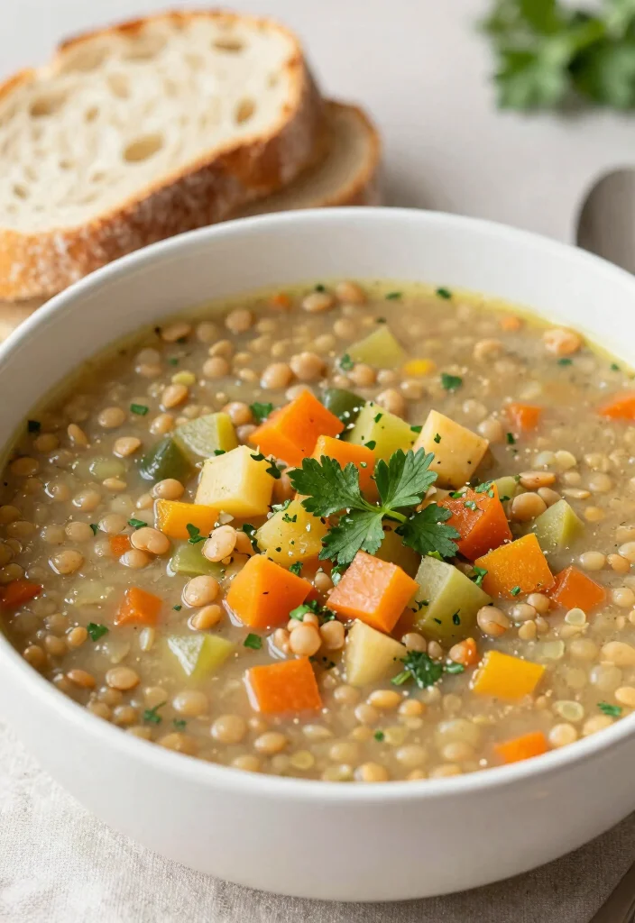 18 Crockpot Recipes for Two Cozy Small Batch Meals - 3. Vegetable Lentil Soup 1