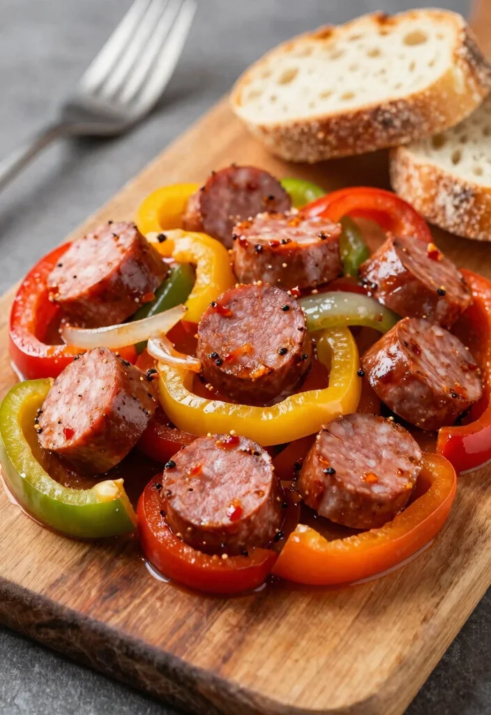 18 Crockpot Recipes for Two Cozy Small Batch Meals - 6. Spicy Sausage and Peppers 1