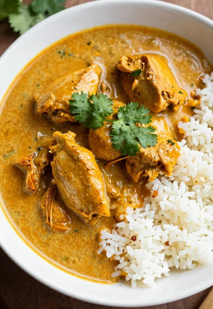 18 Crockpot Whole Chicken Recipes: Simple One Pot Meals - 13. Thai Coconut Chicken 1