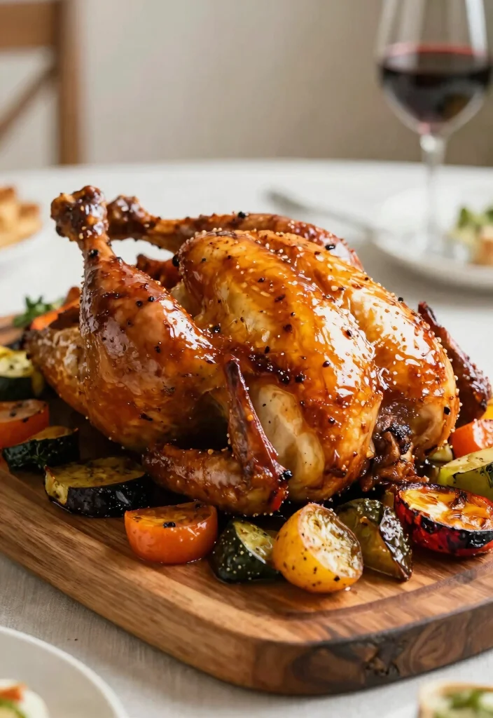 18 Crockpot Whole Chicken Recipes: Simple One Pot Meals - 18. Maple Glazed Roast Chicken 1