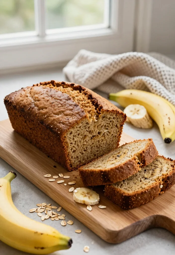 18 Gluten Free Flour Recipes: Baking Made Easy - 3. Oat Flour Banana Bread 1