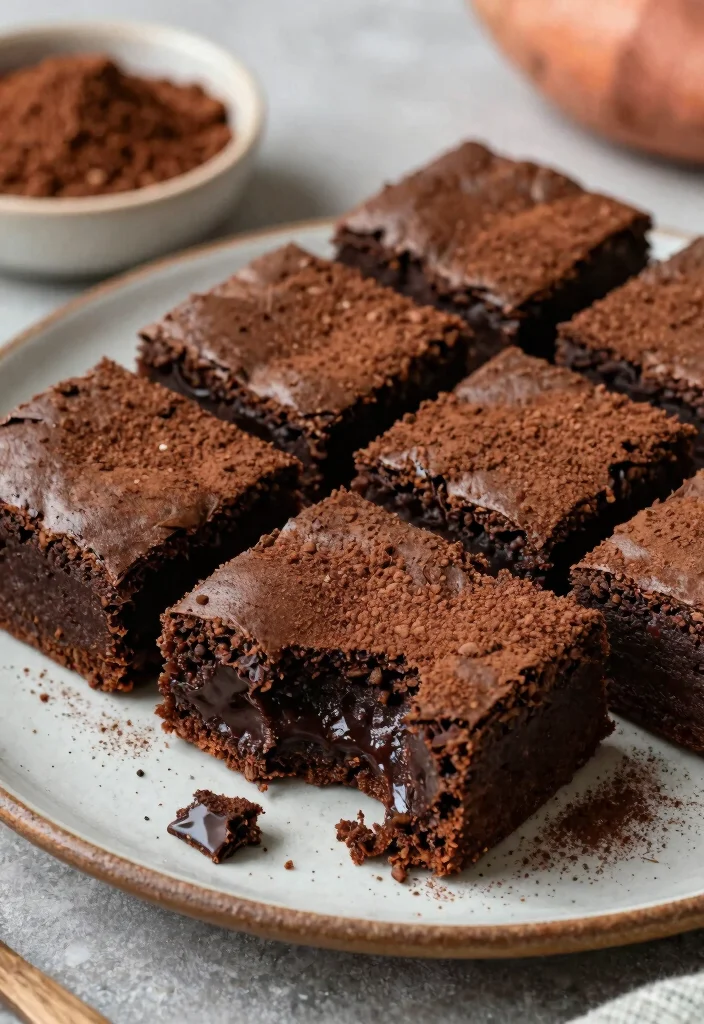 18 Gluten Free Flour Recipes: Baking Made Easy - 7. Sweet Potato Flour Brownies 1