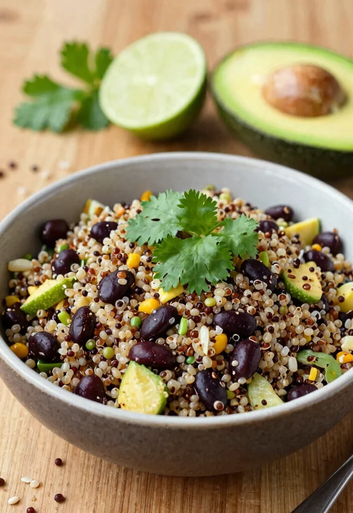 18 Gluten Free Vegetarian Recipes: Healthy Plant-Based Meals for Busy Professionals - 1. Quinoa and Black Bean Salad 1