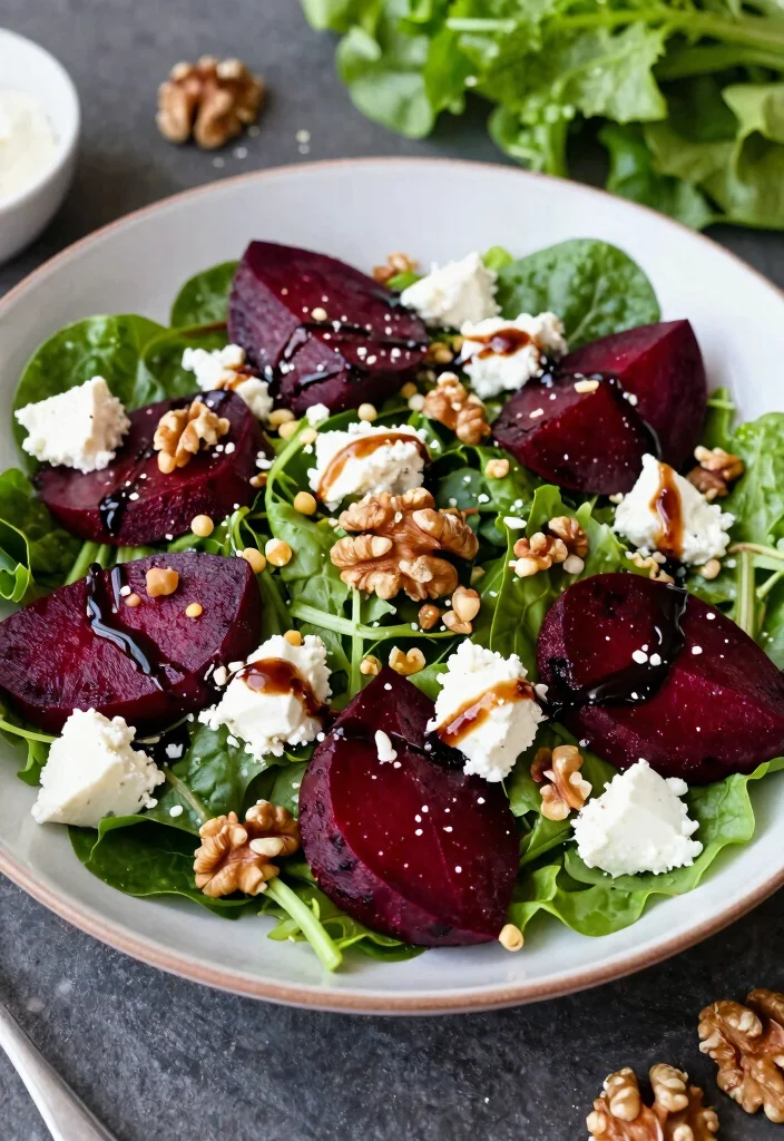 18 Gluten Free Vegetarian Recipes: Healthy Plant-Based Meals for Busy Professionals - 17. Roasted Beet and Goat Cheese Salad 1