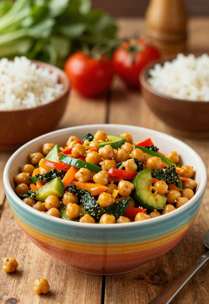 18 Gluten Free Vegetarian Recipes: Healthy Plant-Based Meals for Busy Professionals - 2. Chickpea Stir-Fry with Veggies 1