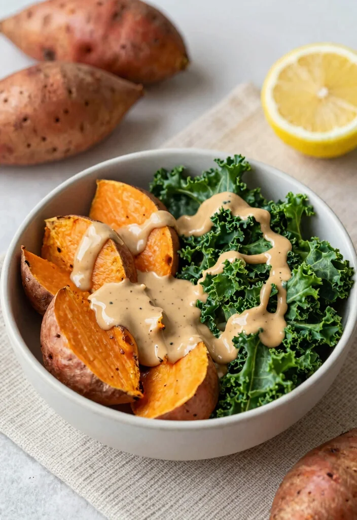 18 Gluten Free Vegetarian Recipes: Healthy Plant-Based Meals for Busy Professionals - 3. Sweet Potato and Kale Buddha Bowl 1