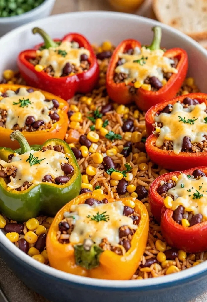 18 Gluten Free Vegetarian Recipes: Healthy Plant-Based Meals for Busy Professionals - 8. Stuffed Bell Peppers 1